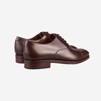 Brown Calf Rain Captoe Oxford Shoes