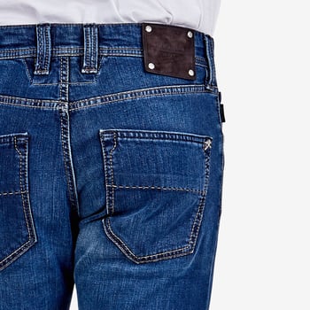 Tramarossa Washed Blue 6 Month Leonardo Heritage Jeans Back Pocket