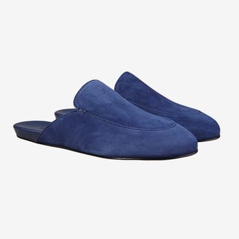 Inabo Blue Suede Men Slowfer Front