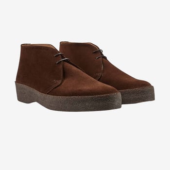 Sanders Polo Snuff Suede Hi Top Boots Feature