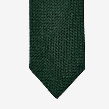 Drake's Green Lined Large Knot Grenadine Tie Tip