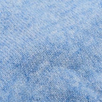 Davida Dusty Light Blue Cashmere Crewneck Sweater Fabric