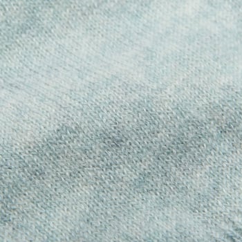 Davida Light Green Cashmere Open Collar Sweater Fabric