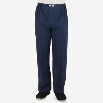Derek Rose Blue Piped Cotton Classic Fit Pyjamas Front