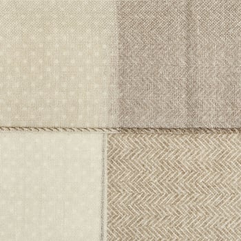 Stenströms Beige Brown Printed Wool Scarf Split