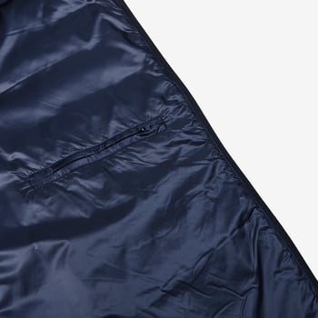 Herno Blue Wool Silk Nylon Padded Jacket Inside