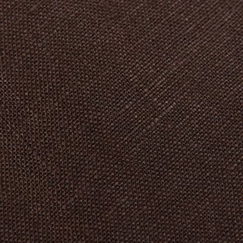 100Hands Brown Heavy Linen Blackline Slim Fit Shirt Fabric