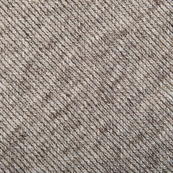 Lardini Taupe Melange Pure Linen Polo Shirt Fabric
