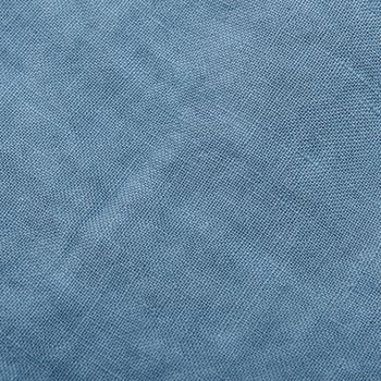 Altea Denim Blue Linen Bermuda Drawstring Shorts Fabric