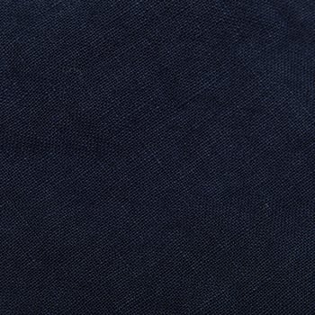 Altea Navy Blue Linen Bermuda Drawstring Shorts Fabric