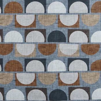 Amanda Christensen Grey Cotton Geometrical Print Scarf Pattern