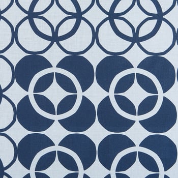 Stenströms Blue Cotton Geometrical Print Bandana Pattern