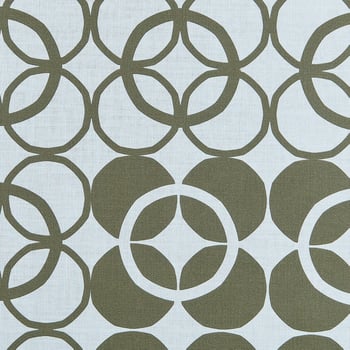 Stenströms Green Cotton Geometrical Print Bandana Pattern