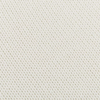 Stenströms Cream White Cotton Mockneck Sweater Fabric