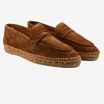 Castañer Tobacco Suede Nacho Casual Loafers Front