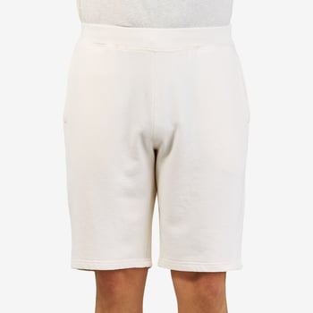Sunspel Archive White Cotton Loopback Shorts Front