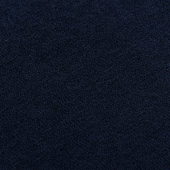Sunspel Navy Blue Cotton Towelling Sweatshirt Fabric