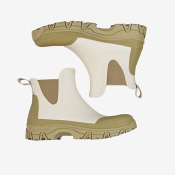 Tretorn Taupe Beige Garpa Offroad Chelsea Boots Duo