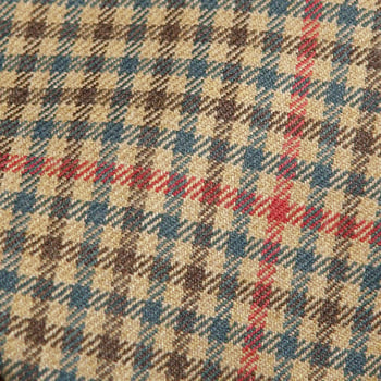 Dreaming of Monday Light Green Micro Gunclub Checked 7-Fold Wool Tie Fabric