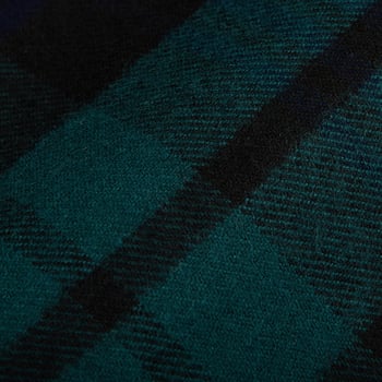 Johnstons of Elgin Black Watch Wool Scarf Fabric
