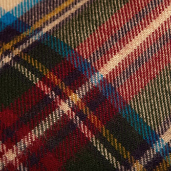 Johnstons of Elgin Hessian Dress Stewart Wool Scarf Fabric