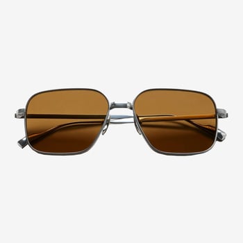 Chimi Eyewear Titanium Aviator Brown Sunglass Feature