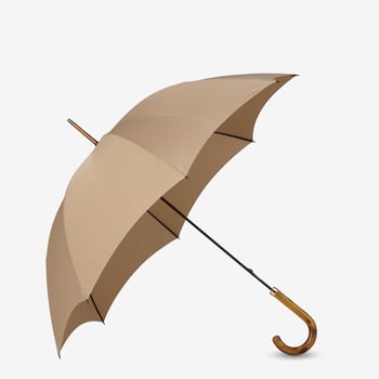 Fox Umbrellas Beige Hardwood Handle Umbrella Feature