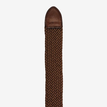 Torras Light Brown Woven Elastic 35mm Belt Edge