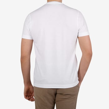 Zanone White Ice Cotton T-Shirt Back