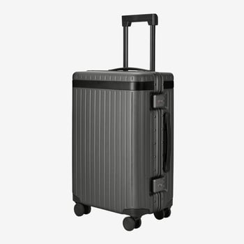 Carl Friedrik Polycarbonate Black Leather Carry-on Pro Feature