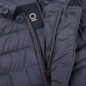 Herno Dove Blue Legend Technical Down Jacket Open