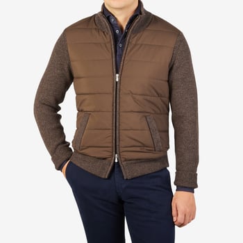 REISS Miller Hybrid Zip-Up Jacket