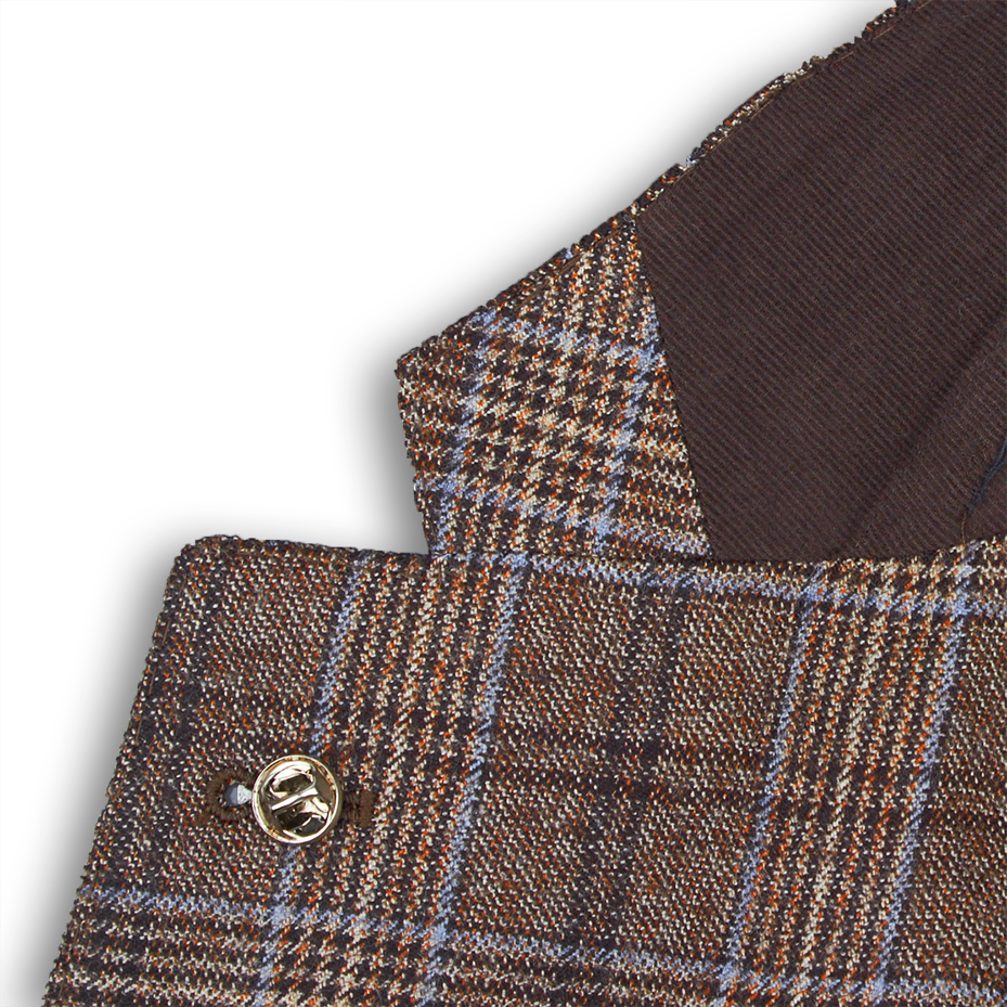 Tagliatore - Brown Glencheck Blazer | Baltzar