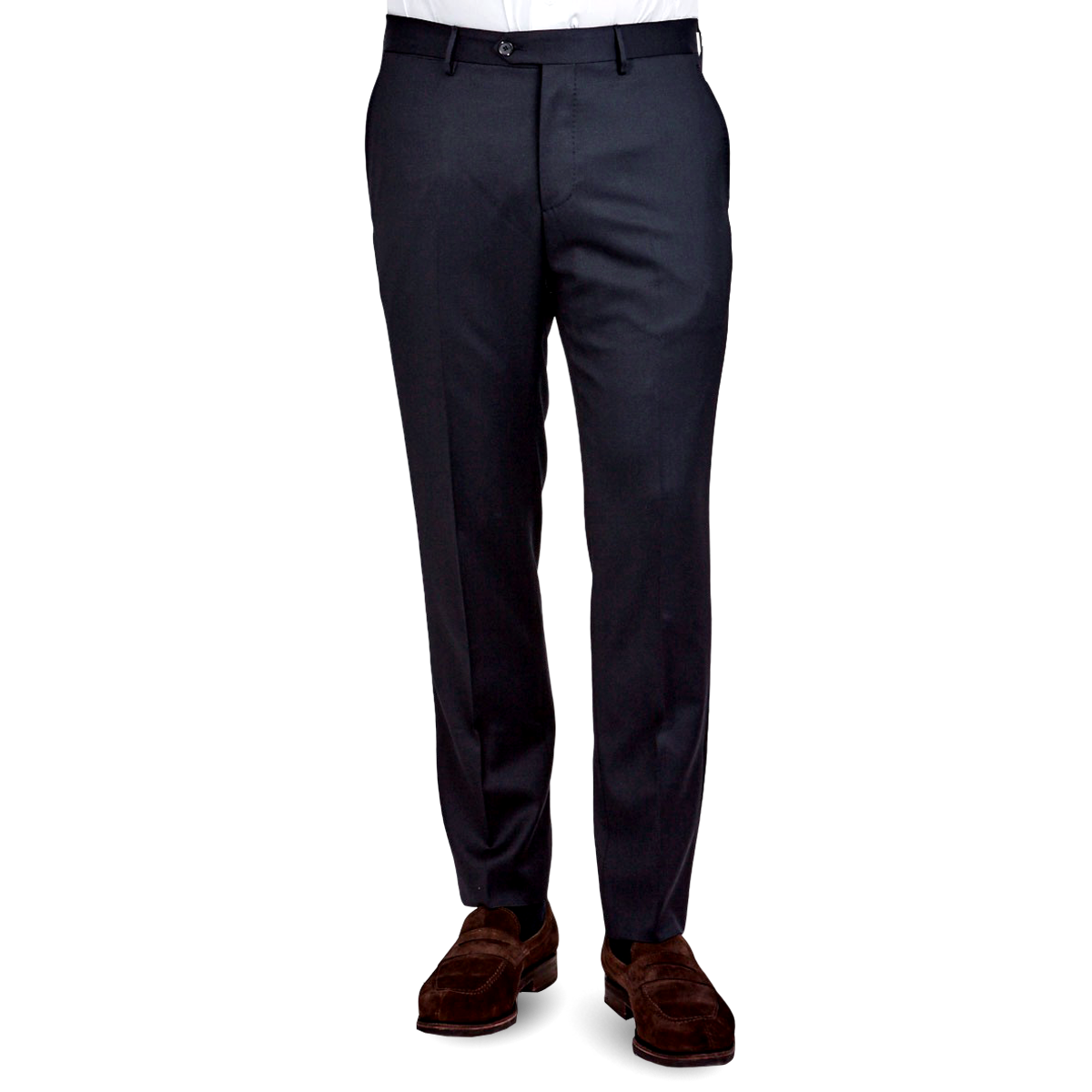 Midnight Navy Super 110s Wool Suit Trousers