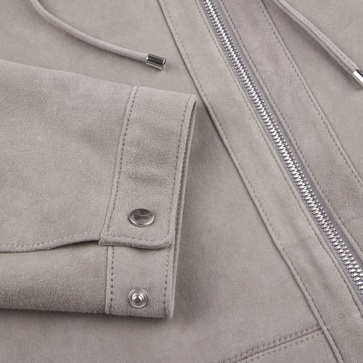 Werner Christ - Light Grey Suede Leather Jacket | Baltzar