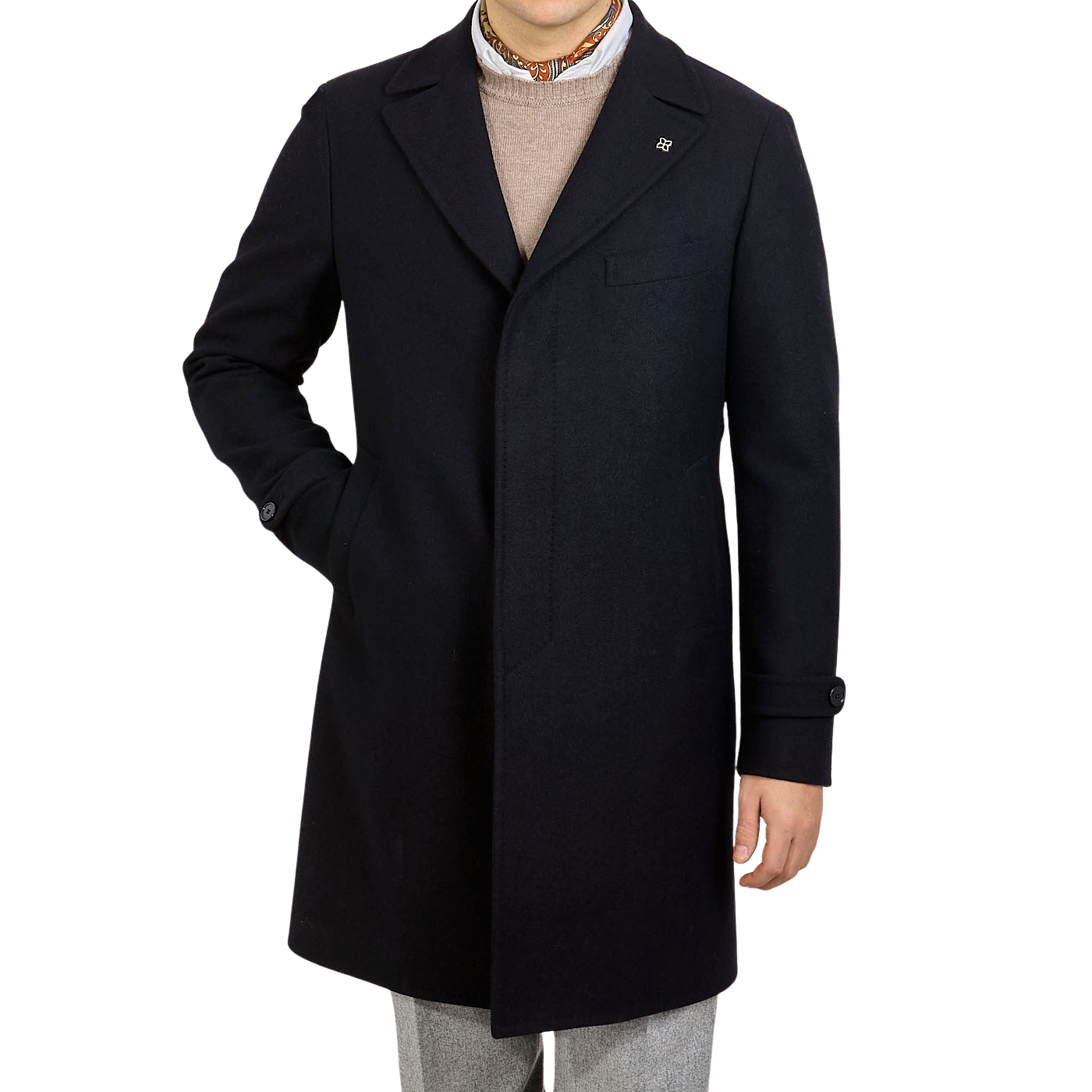 新品 Tagliatore navy coat-