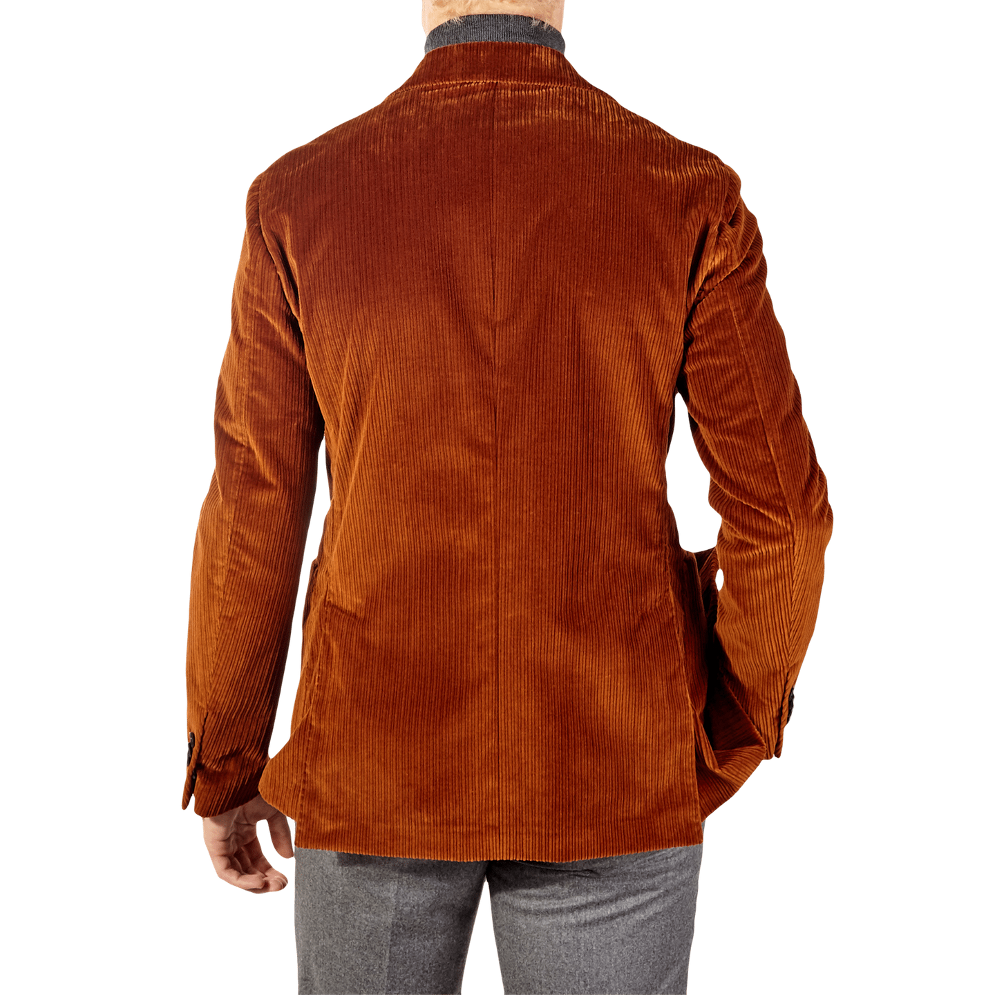 Lardini - Burnt Orange Corduroy Blazer 