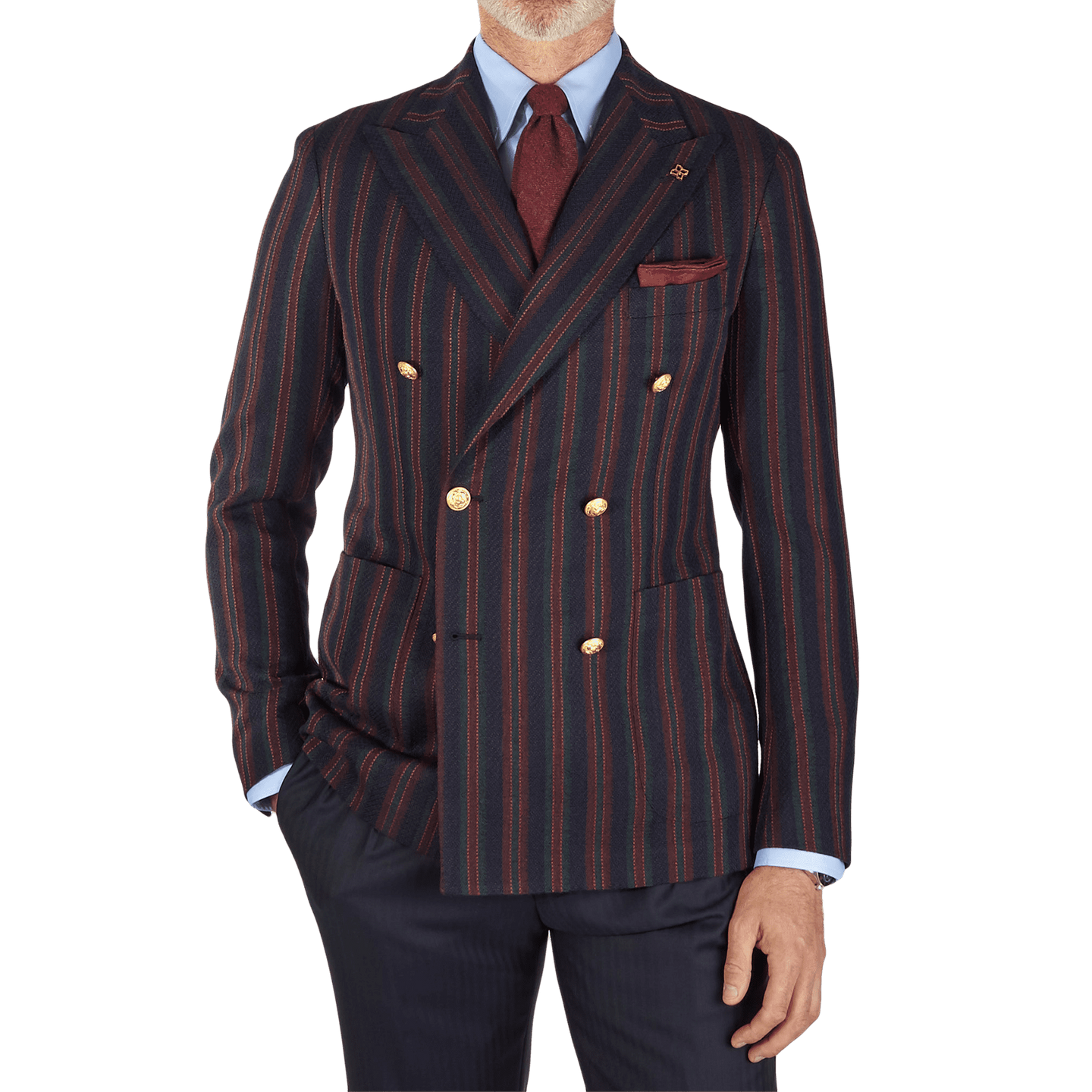 Tagliatore - Navy Double Breasted Wool 