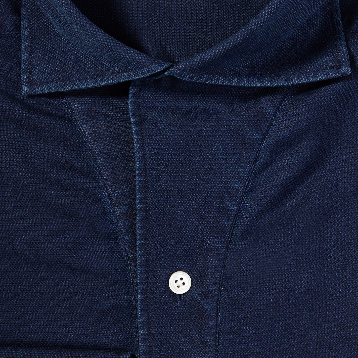 100Hands - Blue Washed Denim Black Line Popover Shirt | Baltzar