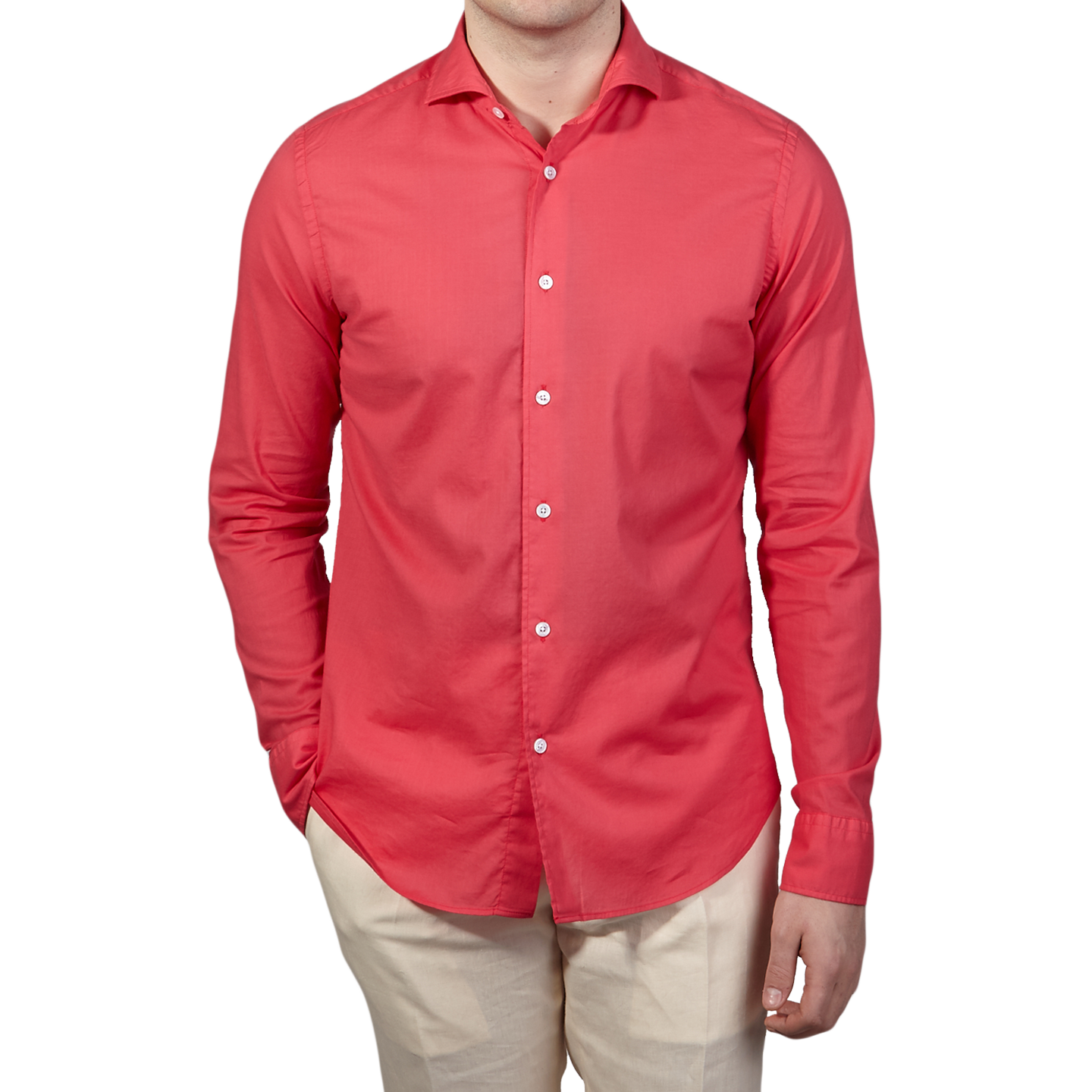 Coral red shirt Outlet