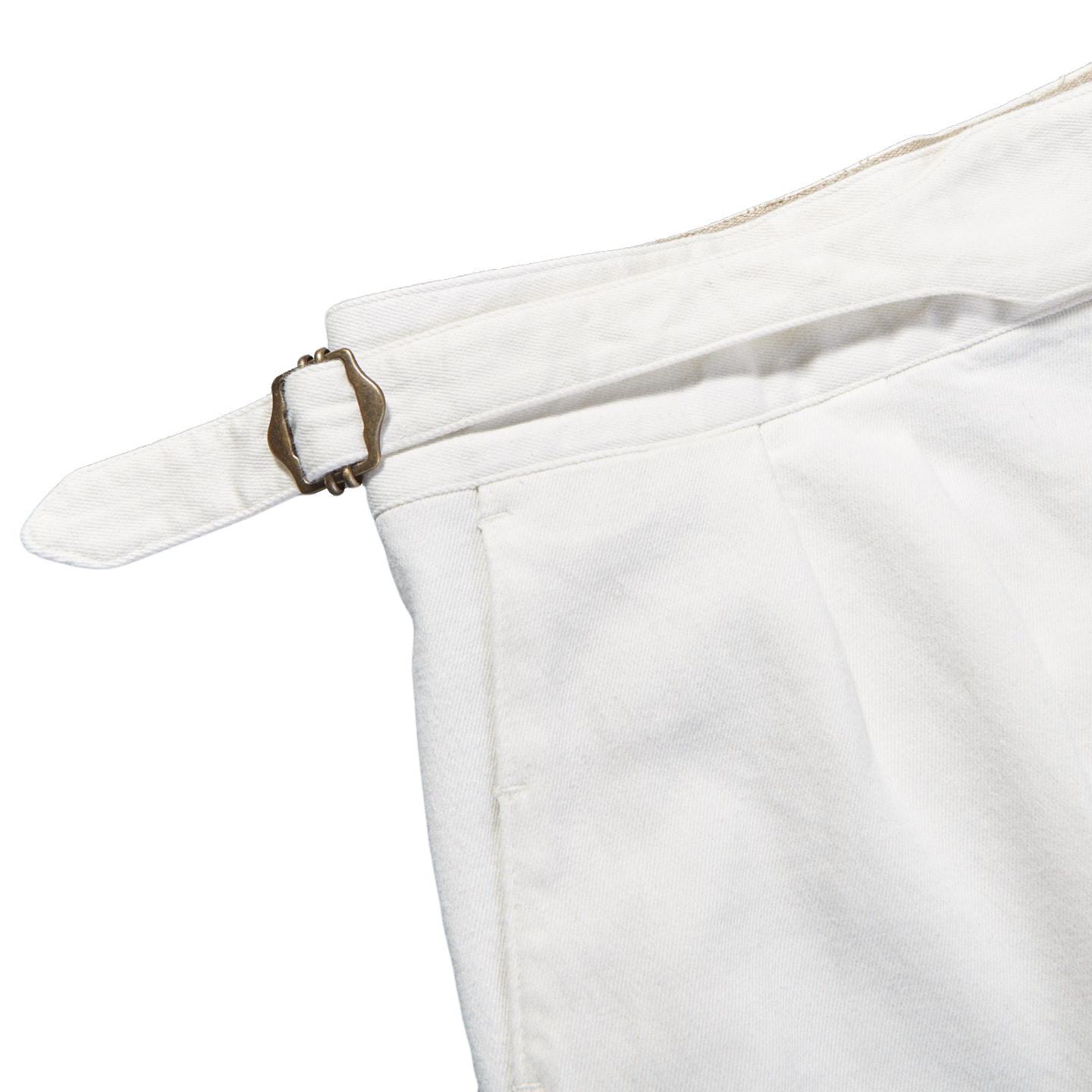 Lardini - Off White Cotton Pleated Gurkha Trousers | Baltzar