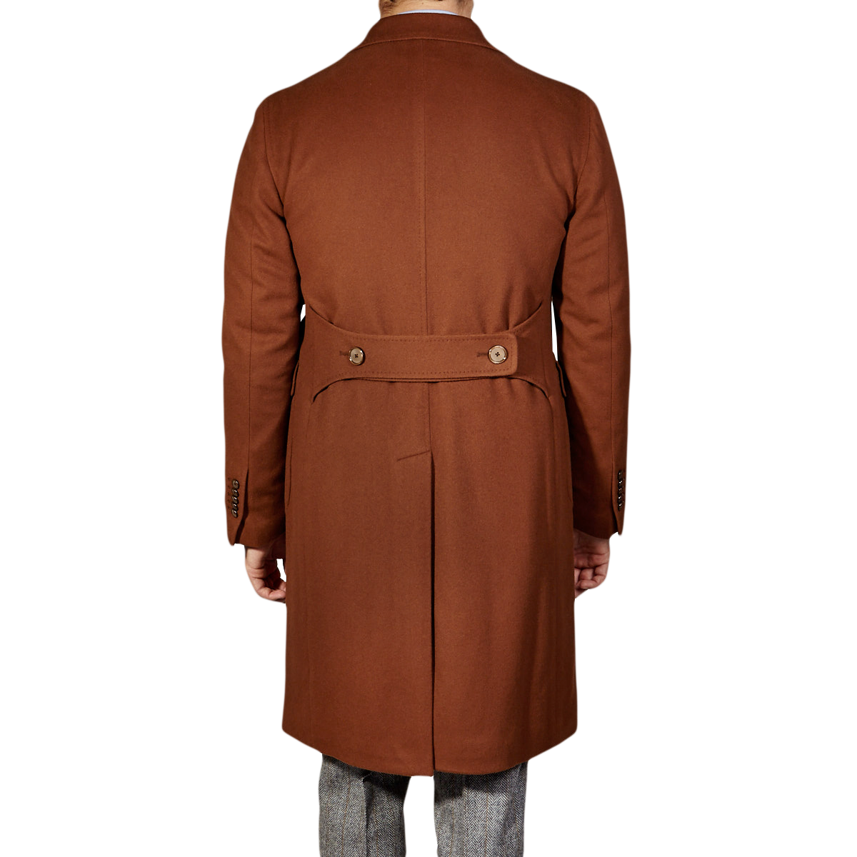 Tagliatore - Dark Camel Wool Cashmere Coat | Baltzar