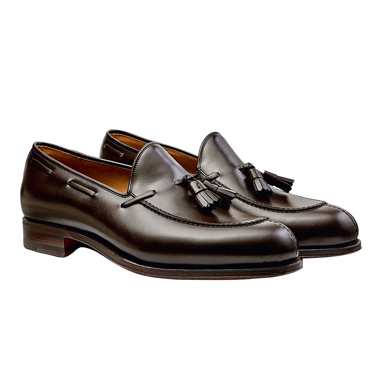 Carmina - Dark Brown Calf Leather Forest Tassel Loafers | Baltzar