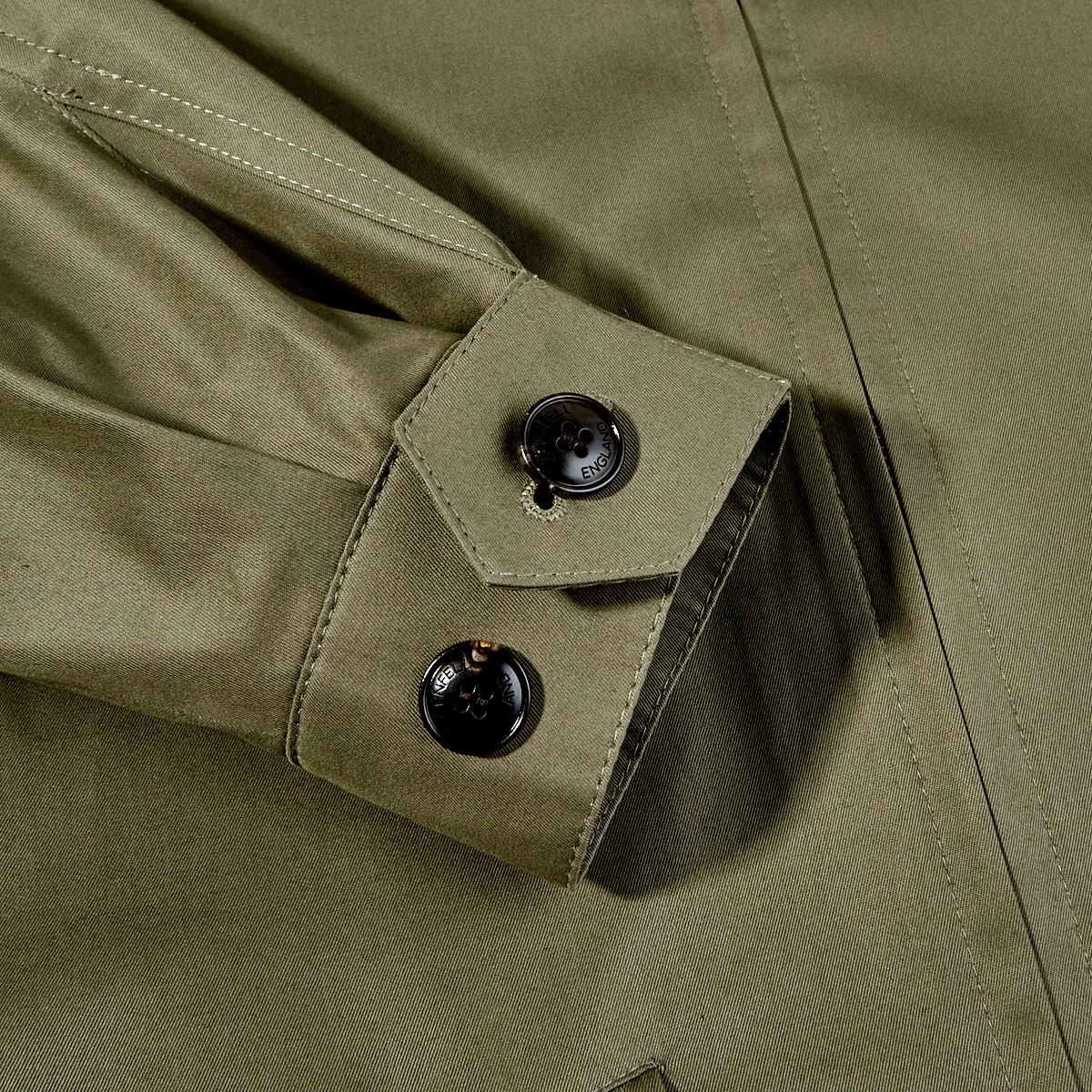 Grenfell Olive Green Cotton Golfer Jacket Baltzar