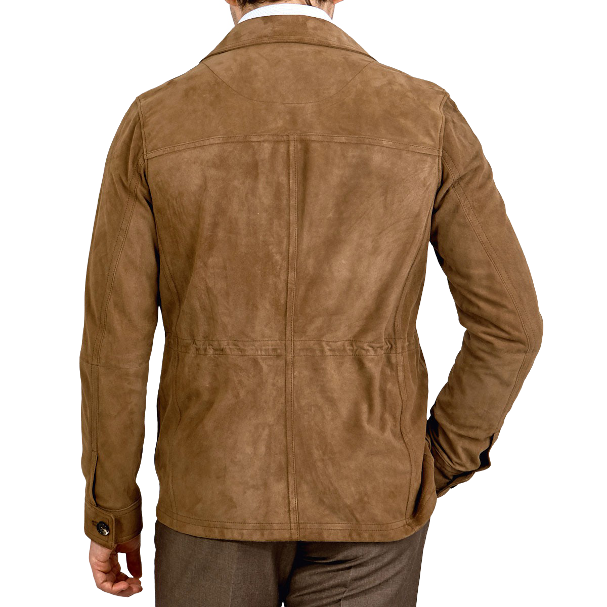 Light Brown Suede Anton Leather Jacket 