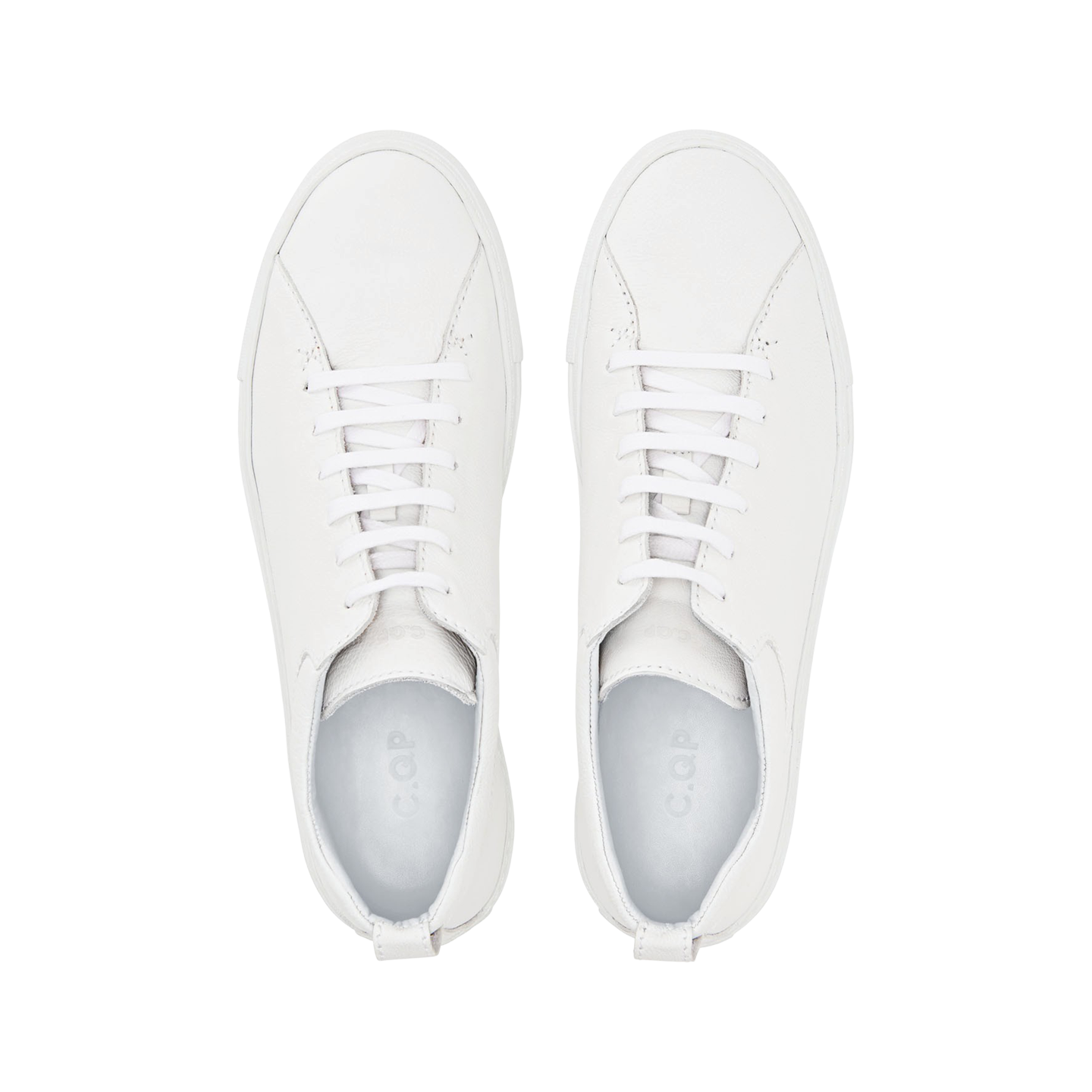 CQP - All White Leather Tarmac Sneakers | Baltzar