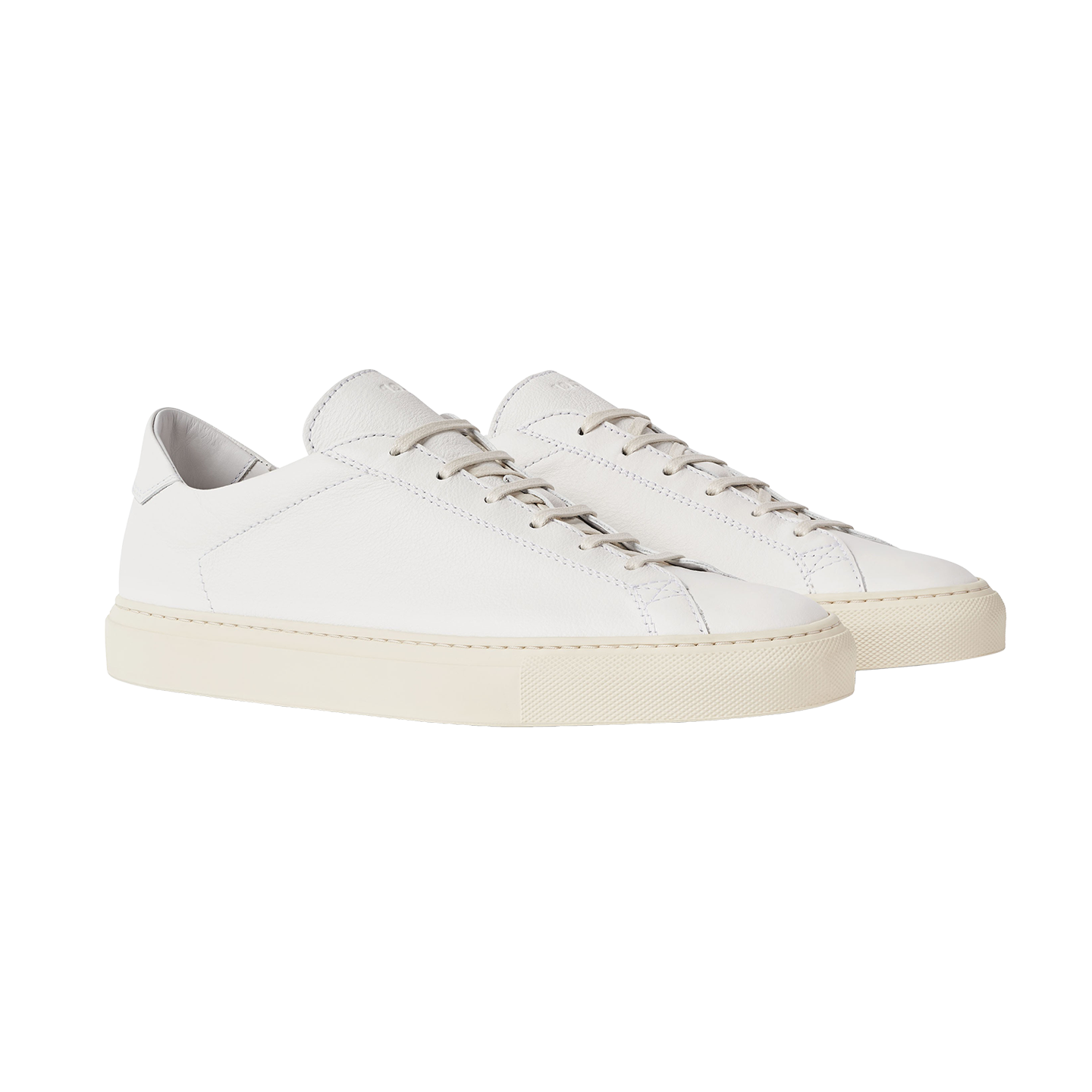 C.QP - Classic White Leather Racquet Sr Sneakers | Baltzar