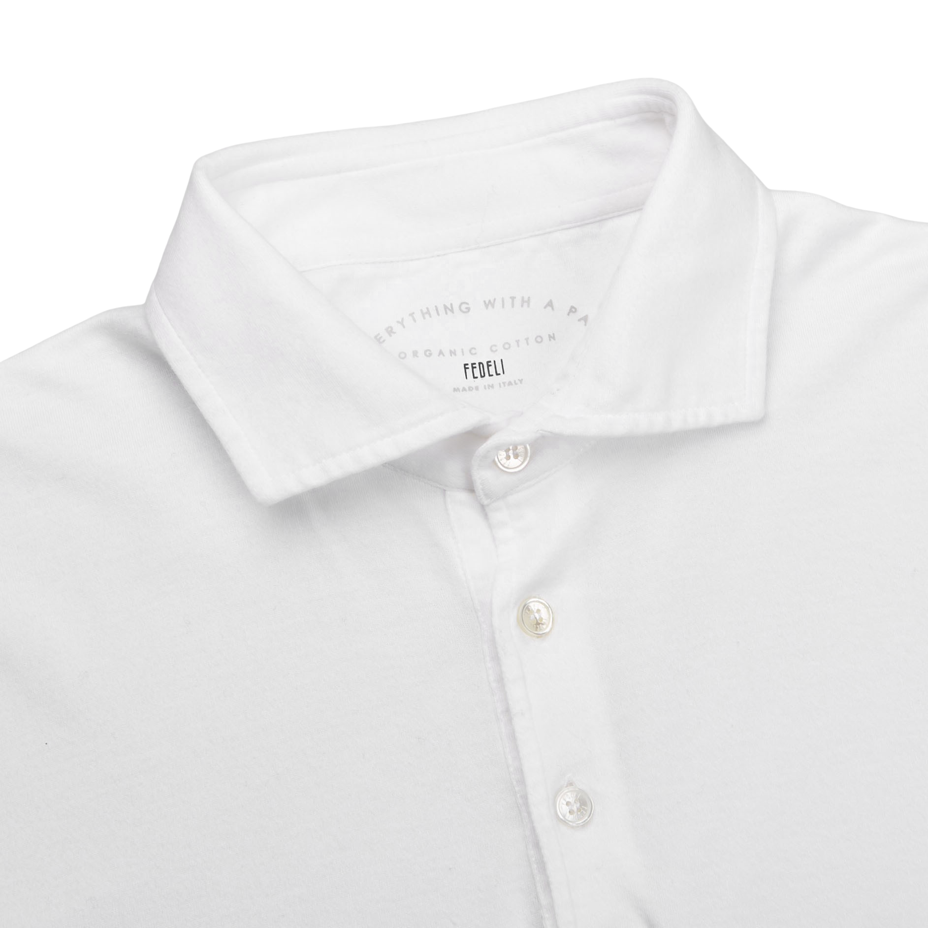 Fedeli - White Organic Cotton Polo Shirt | Baltzar