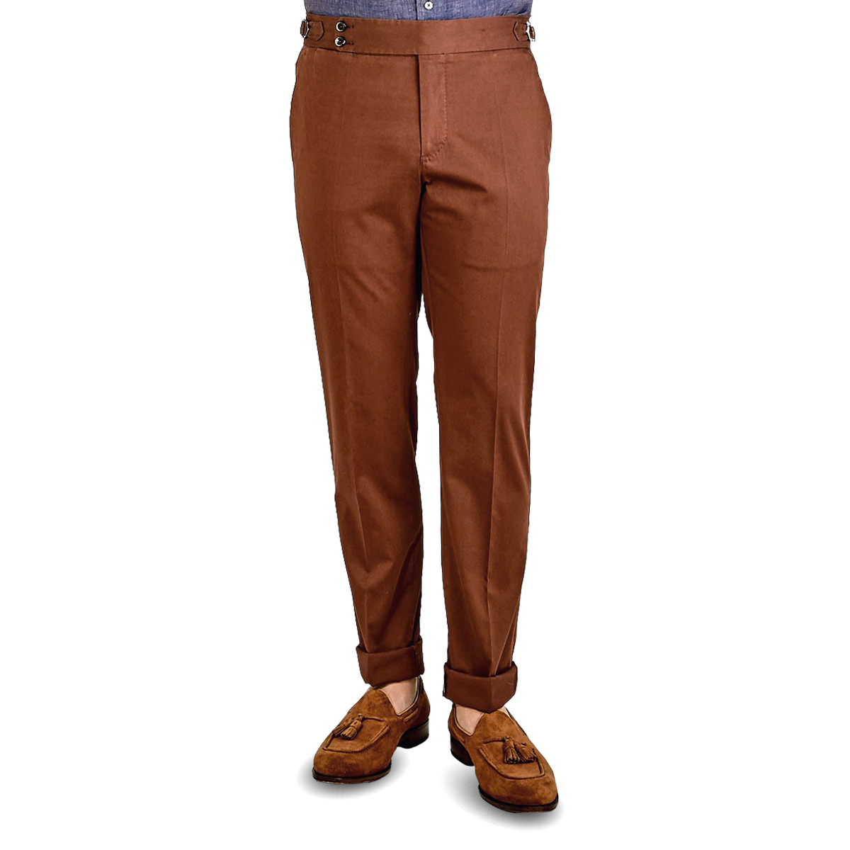 Buy Women Rust Brown Regular Fit Solid Parallel Trousers online   Looksgudin