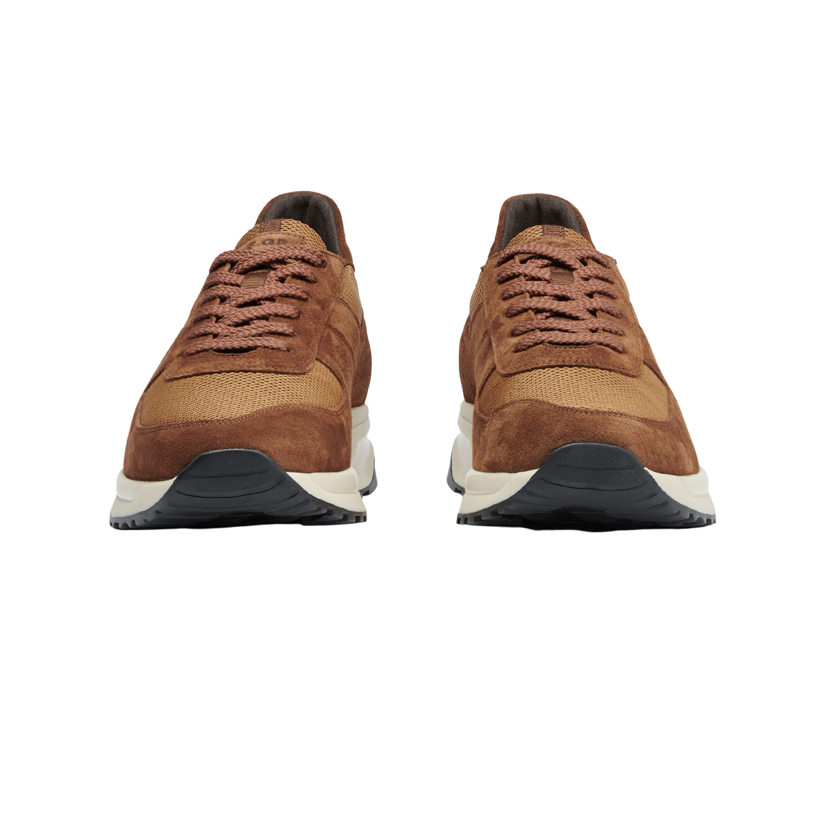 brown retro sneakers